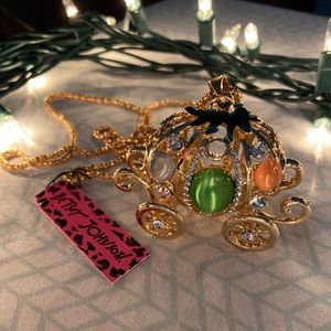 Betsey Johnson Carriage Necklace